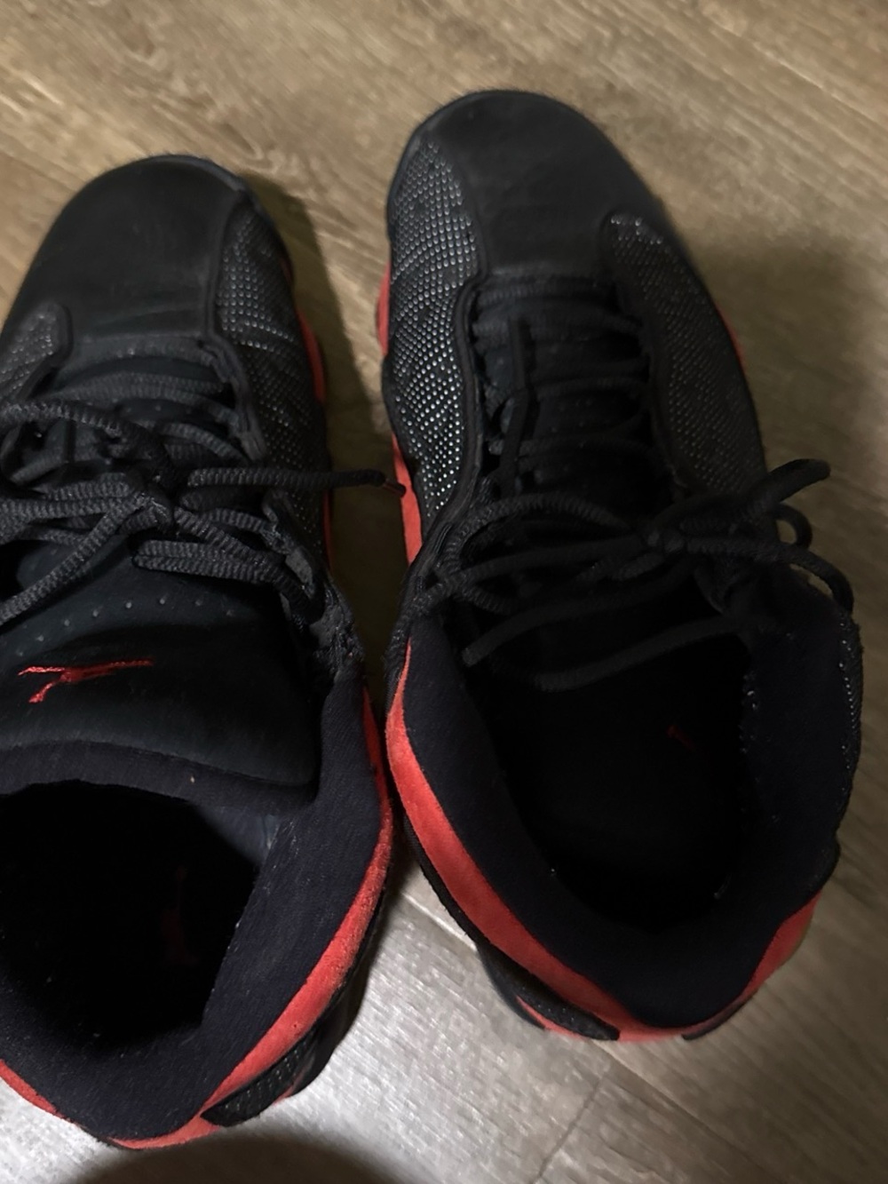 Jordan Black and White Sneaker Tongue Label Detail